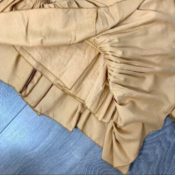 REVOLVE Tularosa Women's Mini Dress Ruffle Long Sleeve Saffron Yellow Size XS - Picture 14 of 16